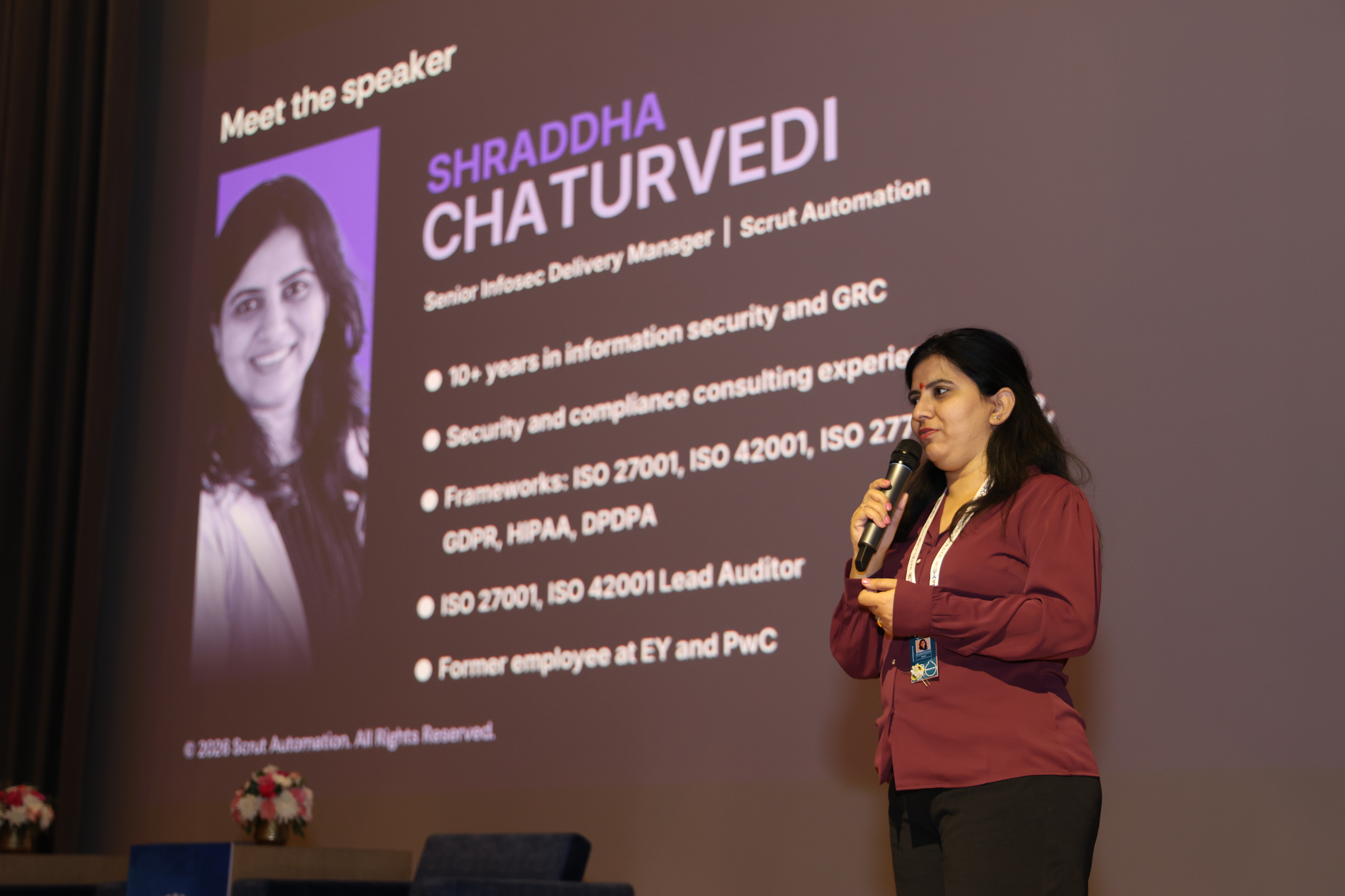 Speaker - Shraddha Chaturvedi, Scrut Automation